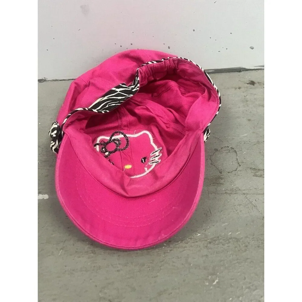 Hello‎ Kitty Hat Baseball Cap Girls Pink Embroidered Bow Accent Gift Barbiecore